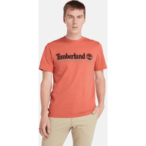 Timberland - Short Sleeve Logo T-Shirt for Men in Orange, Man, Orange, Size: L