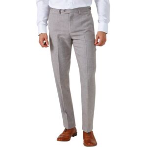 Skopes Mens Jude Herringbone Suit Trousers - Stone - 42W x 30L