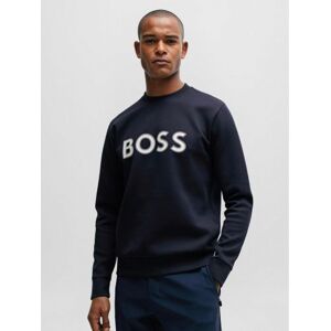 BOSS Mens Dark Blue Salbo 1 HD Logo Sweatshirt - Male - Blue