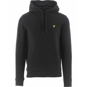 Lyle and Scott Mens Jet Black Pullover Hoodie - Male - Black