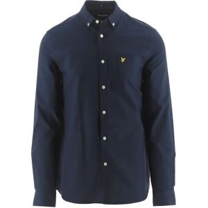 Lyle and Scott Mens Dark Navy Light Weight Oxford Shirt - Male - Navy