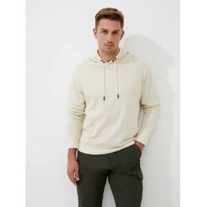 French Connection Mens Ecru Popcorn Hoodie - Male - Beige