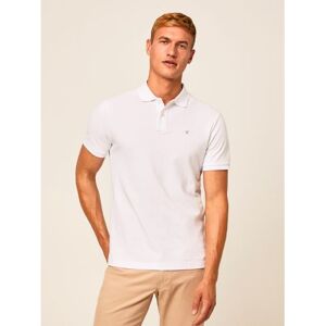 Hackett Mens Optic White Embroidered Logo Polo Shirt - Male - White