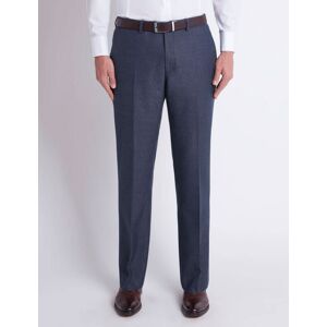 Stvdio By Jeff Banks Blue Textured Tailored Fit Suit Trouser 40L Blue Mens