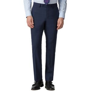 Stvdio by Jeff Banks Blue Textured Wool Blend Tailored Fit Suit Trouser 46R Blue Mens