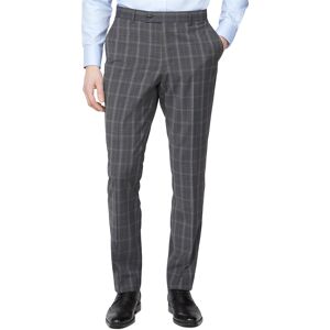 Jeff Banks Grey Check Travel Suit Trousers 46R Grey Mens