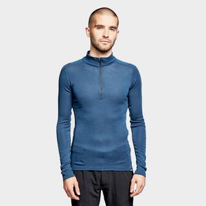 North Ridge Men's Convect-200 Merino LSZ Top, Blue  - Blue - Size: Large