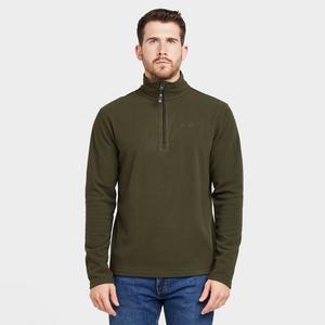 Peter Storm Mens Bracken Half Zip Fleece Khaki, Khaki  - Khaki - Size: Small