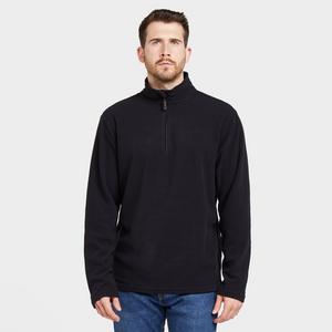 Peter Storm Men's Bracken Half Zip Fleece, Black  - Black - Size: Small