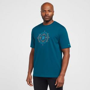 Peter Storm Men's Linear Compass T-Shirt, Blue  - Blue - Size: Small