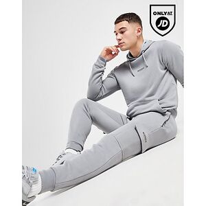 McKenzie Essential Edge Cargo Overhead Tracksuit - Grey - Mens, Grey