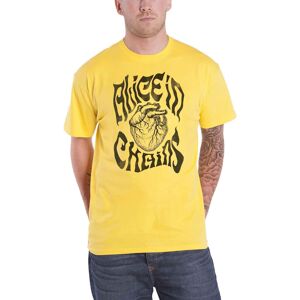 (M) Alice in Chains T Shirt Transplant Band Logo new Official Mens Yellow