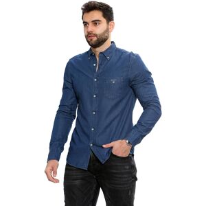 (S) Gant Mens Regular Fit Indigo Shirt S-XXL