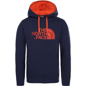 (Navy/Red, M) The North Face Drew Peak Embroidery Hoodie