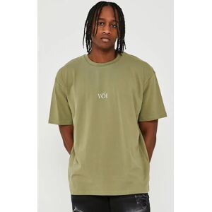 Voi London James Street Oversized T-Shirt - Khaki - Medium - male