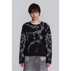 Jaded Man Lazy Willy Brushed Knit Jumper   Jaded London - M / Black