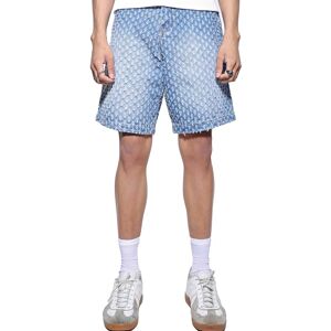 Jaded Man Light Blue Pulled Distressed Shorts Skate Fit   Jaded London - W30 / Blue