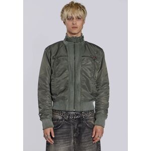 Jaded Man Schott Khaki MA1 Bomber Jacket   Jaded London - M / Khaki