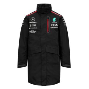 Puma 2023 Mercedes AMG Petronas Team Rain Jacket (Black) - Large Adults Male