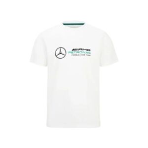 Puma 2022 Mercedes AMG Petronas Large Logo Tee (White) - Medium Adults Male