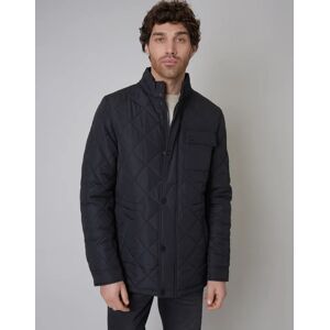 Threadbare Men's Black Showerproof Diamond Quilted Jacket - XL - Black