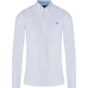 raging bull Classic Long Sleeve Oxford Shirt - White - 4XL - Male