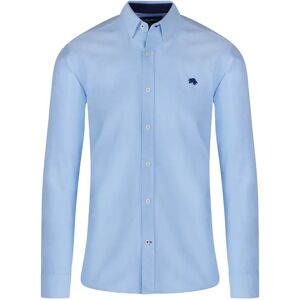 raging bull Classic Long Sleeve Oxford Shirt - Sky Blue - 4XL - Male