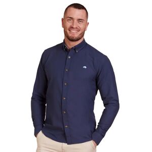 raging bull Classic Long Sleeve Oxford Shirt - Navy - 4XL - Male