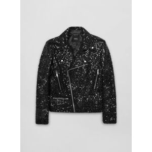 Phixclothing.com Sequin Biker Jacket - Black / Small Small Black Small