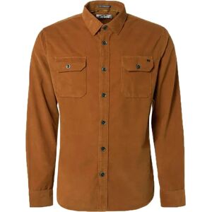 No Excess Shirt Corduroy Caramel  Brown Multicolour Orange size M- male