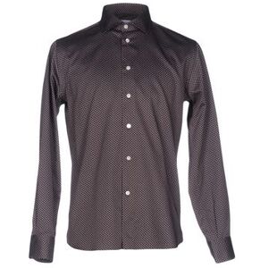 BRANCACCIO Shirt Man - Dark Brown - 17 ½