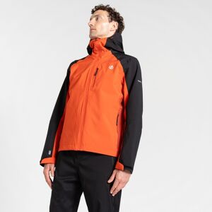 Dare 2b Men's Water-repellent Mountain Series Waterproof Jacket Cinnamon Black, Size: Xxl