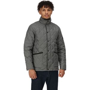 Regatta Men's Water Repellent Londyn Quilted Jacket Dark Grey Marl, Size: L