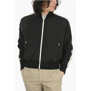 Palm Contrasting Band CURVED LOGO Nylon Bomber Jacket size L - Male