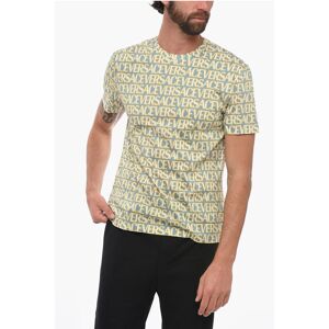 Versace Crew Neck Monogram Cotton T-Shirt size Xl - Male