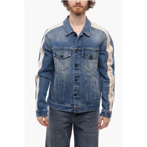 Palm Denim Jacket with Contrasting Side Bands size Xs - Male