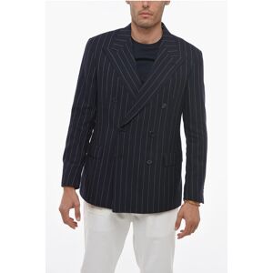 Ralph Lauren Double-breasted Wool Blend Blazer with Pinstriped Motif size 50 - Male