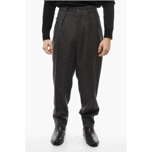 Armani GIORGIO Single-pleated Wool Pants with Zipped Pockets size 48 - Male