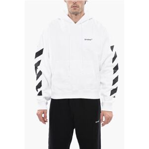 Off-White PERMANENT Hoodie DIAG HELVETICA with Front Pocket size M - Male