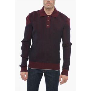 Bottega Veneta Ribbed Two-toned Polo Shirt size L - Male