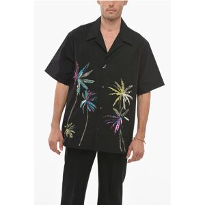 Valentino Short Sleeved Shirt With Sequins Embroidery size 52 - Male