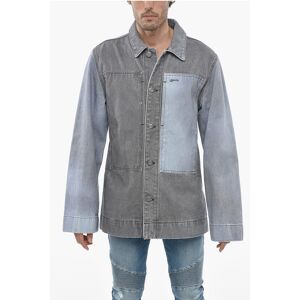 Objects IV Life Two-toned Denim Jacket with Loose Fit size L - Male