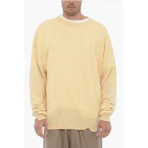 RAMAEL Vintage Effect Cashmere Blend Crew-neck Sweater size M - Male
