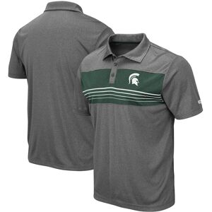 Men's Colosseum Heathered Charcoal Michigan State Spartans Smithers Polo - Male - Heather Charcoal