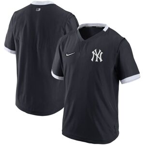 Men's Nike Navy/White New York Yankees Authentic Collection Short Sleeve Hot Pullover Jacket - Male - Navy