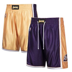 Men's Mitchell & Ness Kobe Bryant Gold/Purple Los Angeles Lakers Authentic Reversible Shorts - Male - Gold