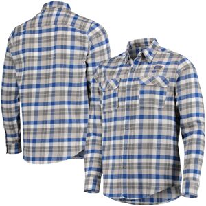 Men's Antigua Blue/Gray St. Louis Blues Ease Plaid Button-Up Long Sleeve Shirt - Male - Blue