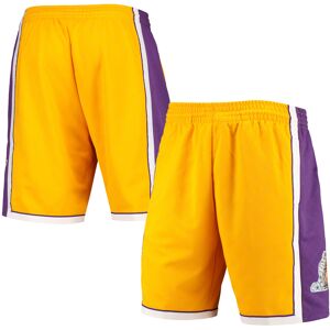 Men's Mitchell & Ness Gold Los Angeles Lakers 2009 Hardwood Classics 75th Anniversary Swingman Shorts - Male - Gold