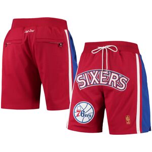 Men's Mitchell & Ness x Just Don Red/Royal Philadelphia 76ers 1996-97 Hardwood Classics Authentic Shorts - Male - Red