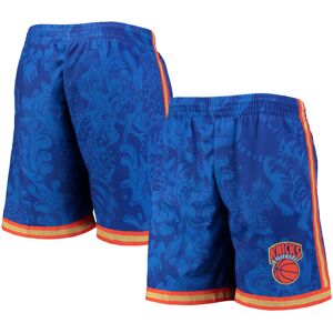 Men's Mitchell & Ness Blue New York Knicks Hardwood Classics Lunar New Year Swingman Shorts - Male - Blue